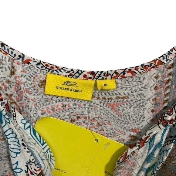 Roller Rabbit August Border Azita Dress in Cloud, New with Tags - Picture 6 of 6